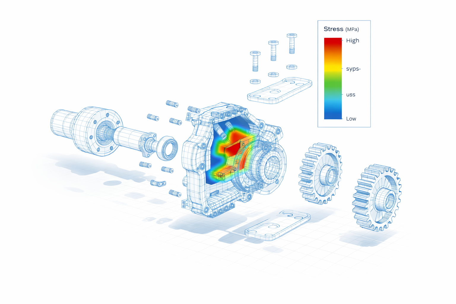 Technical 3D illustration 1