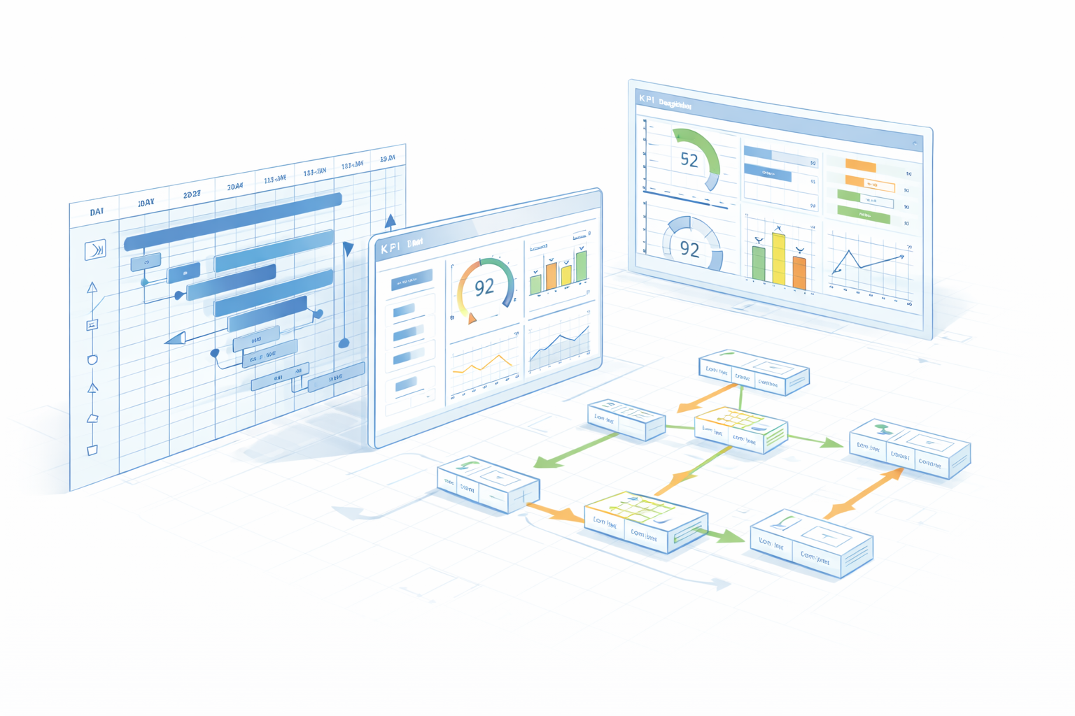 Technical 3D illustration 3